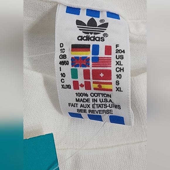 NWT VTG Adidas World Cup USA 94 Making Soccer History Single Stitch T-Shirt XL - Picture 14 of 15